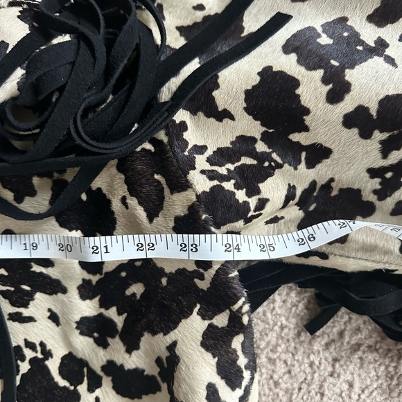 IDYLLWIND WOMEN'S HAIR-ON COW HIDE FRINGE SHACKET Size XL - Picture 10 of 11